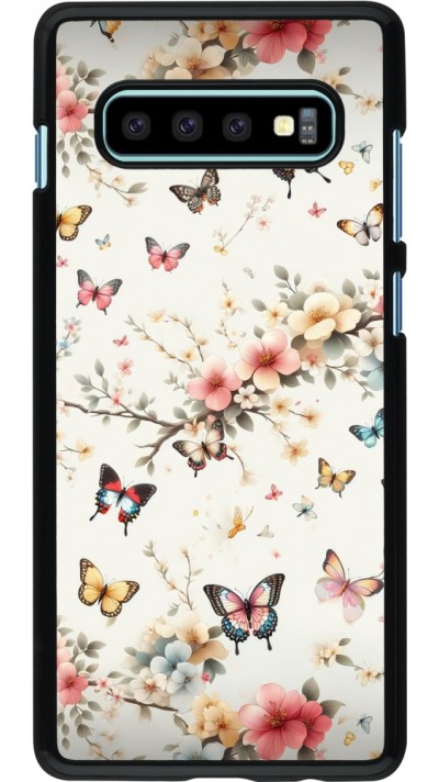 Samsung Galaxy S10+ Case Hülle - Frühling 25 Leichte Schmetterlinge