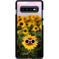 Samsung Galaxy S10+ Case Hülle - Sunflower with glasses 2026