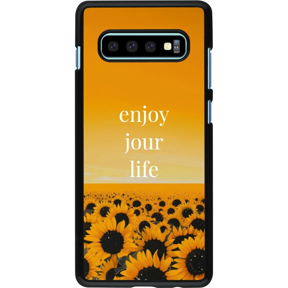 Samsung Galaxy S10+ Case Hülle - Summer 2025 Enjoy your life