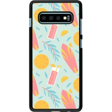 Samsung Galaxy S10+ Case Hülle - Summer 2025 Pattern citron