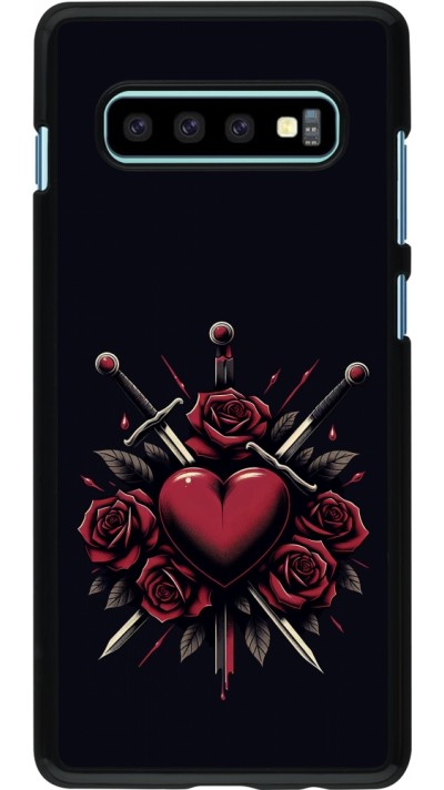 Samsung Galaxy S10+ Case Hülle - Valentine 2024 gothic love