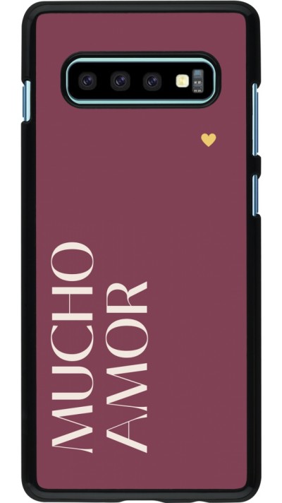 Samsung Galaxy S10+ Case Hülle - Valentine 2024 mucho amor rosado