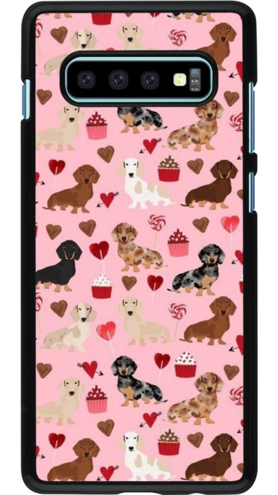 Samsung Galaxy S10+ Case Hülle - Valentine 2024 puppy love