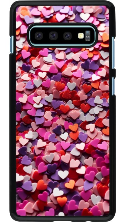 Coque Samsung Galaxy S10+ - Valentine 2025 Confetti