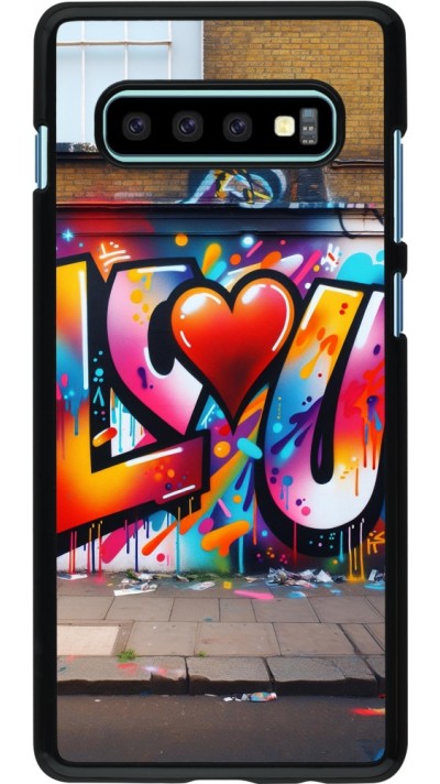 Coque Samsung Galaxy S10+ - Valentine 2025 Love U Tag