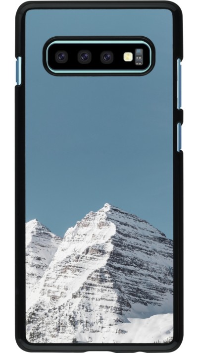 Samsung Galaxy S10+ Case Hülle - Winter 22 blue sky mountain