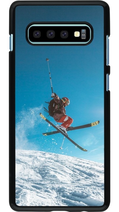 Samsung Galaxy S10+ Case Hülle - Winter 22 Ski Jump