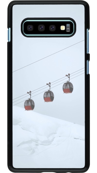 Samsung Galaxy S10+ Case Hülle - Winter 22 ski lift