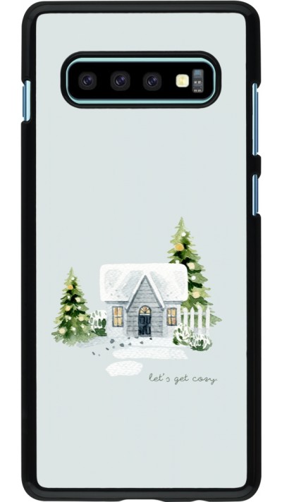 Samsung Galaxy S10+ Case Hülle - Winter 25 Cosy House