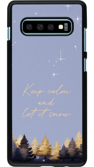 Samsung Galaxy S10+ Case Hülle - Winter 25 Winter illustration of trees