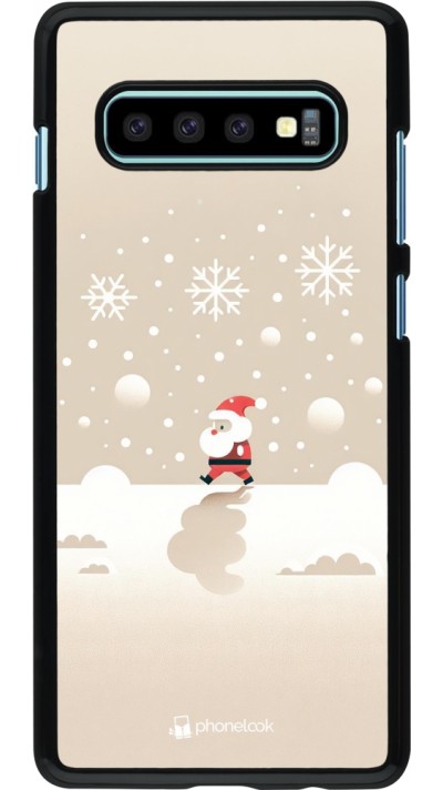 Samsung Galaxy S10+ Case Hülle - Weihnachten 2023 Minimalistischer Weihnachtsmann
