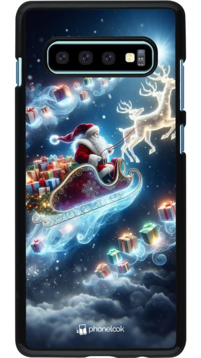 Samsung Galaxy S10+ Case Hülle - Weihnachten 2023 Verzauberter Weihnachtsmann