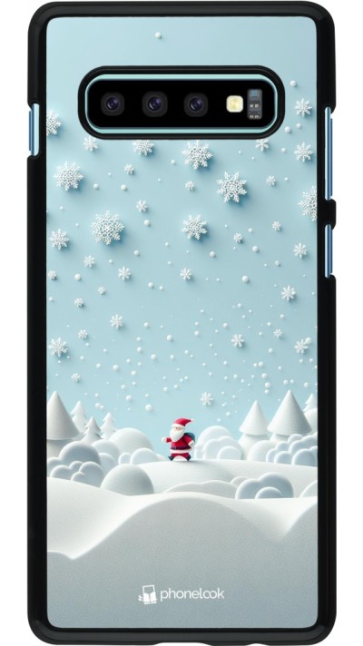 Samsung Galaxy S10+ Case Hülle - Weihnachten 2023 Kleiner Vater Schneeflocke