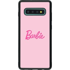 Samsung Galaxy S10+ Case Hülle - Silikon schwarz Barbie Text
