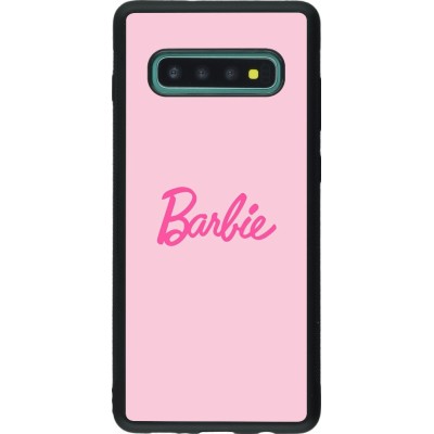 Samsung Galaxy S10+ Case Hülle - Silikon schwarz Barbie Text