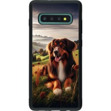 Samsung Galaxy S10+ Case Hülle - Silikon schwarz Hund Land Schweiz