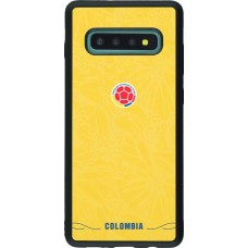 Samsung Galaxy S10+ Case Hülle - Silikon schwarz Kolumbien 2026 personalisierbares Fussballtrikot