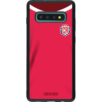 Samsung Galaxy S10+ Case Hülle - Silikon schwarz Costa Rica 2022 personalisierbares Fussballtrikot