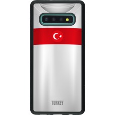 Samsung Galaxy S10+ Case Hülle - Silikon schwarz Türkei personalisierbares Fussballtrikot