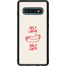 Samsung Galaxy S10+ Case Hülle - Silikon schwarz Saint Valentines Day 26 Self love self care
