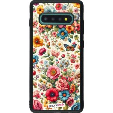 Samsung Galaxy S10+ Case Hülle - Silikon schwarz Spring 25 fruehling bluetend