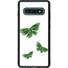 Samsung Galaxy S10+ Case Hülle - Silikon schwarz Butterflies 2026