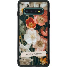 Samsung Galaxy S10+ Case Hülle - Silikon schwarz Full Bloom 2026