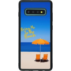 Samsung Galaxy S10+ Case Hülle - Silikon schwarz Summer 2025 Bring me to the beach