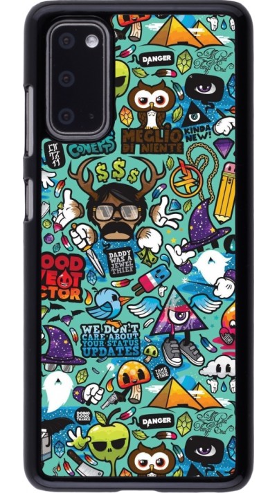 Coque Samsung Galaxy S20 - Mixed Cartoons Turquoise