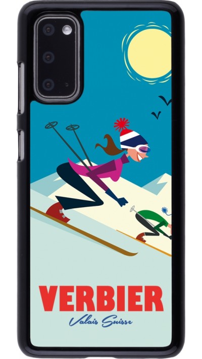 Samsung Galaxy S20 Case Hülle - Verbier Ski Downhill