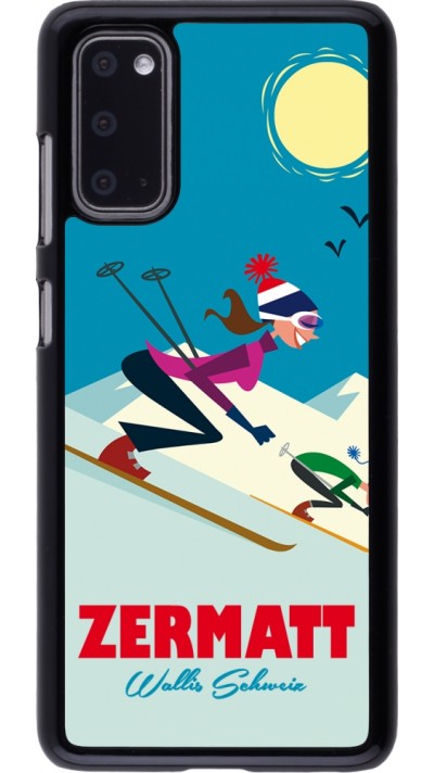 Samsung Galaxy S20 Case Hülle - Zermatt Ski Downhill