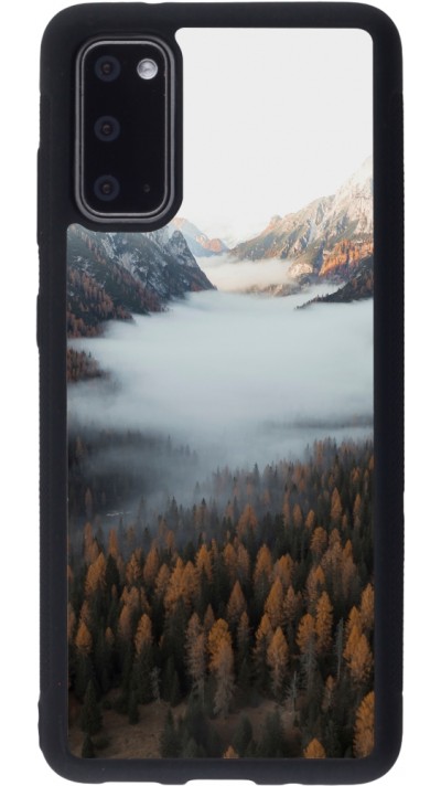 Coque Samsung Galaxy S20 - Silicone rigide noir Autumn 22 forest lanscape