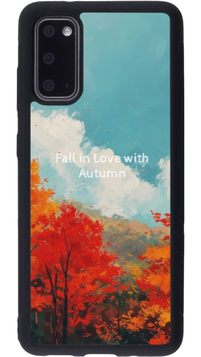 Samsung Galaxy S20 Case Hülle - Silikon schwarz Autumn 25 Fall in love