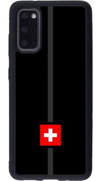Coque Samsung Galaxy S20 - Silicone rigide noir Canton CH noir