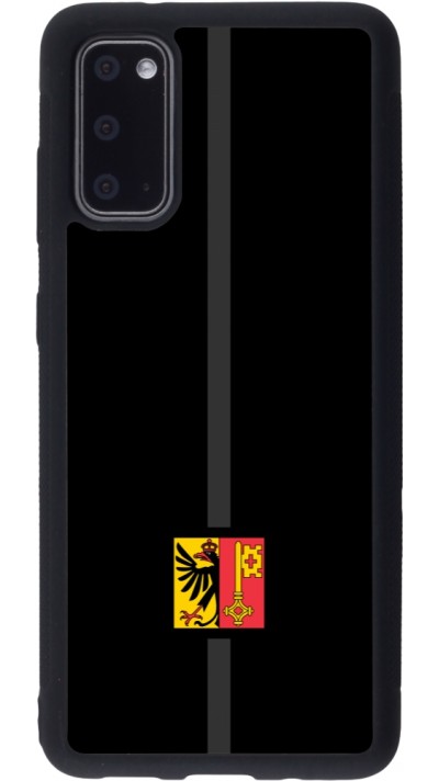 Coque Samsung Galaxy S20 - Silicone rigide noir Canton GE noir
