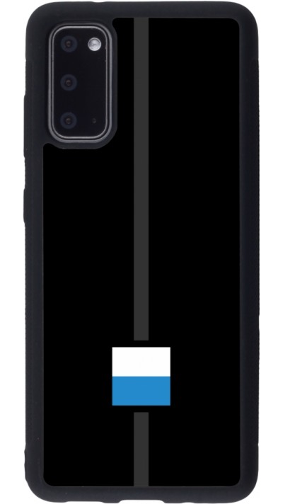 Coque Samsung Galaxy S20 - Silicone rigide noir Canton LU noir