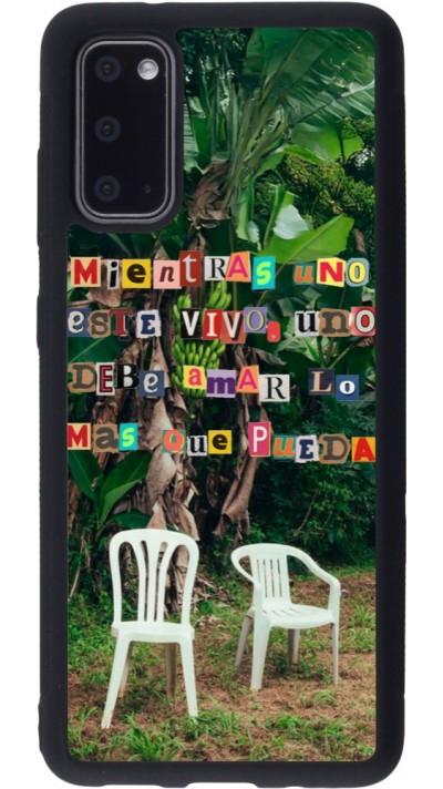 Samsung Galaxy S20 Case Hülle - Silikon schwarz Chairs DTMF