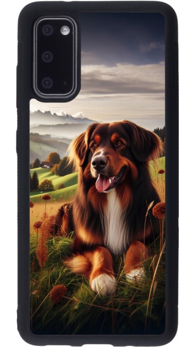 Samsung Galaxy S20 Case Hülle - Silikon schwarz Hund Land Schweiz