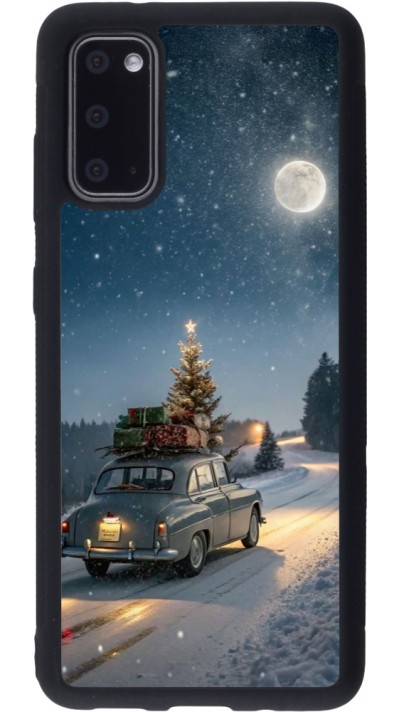 Samsung Galaxy S20 Case Hülle - Silikon schwarz Christmas 25 Car with Tree Xmas