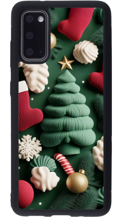 Samsung Galaxy S20 Case Hülle - Silikon schwarz Christmas 25 Christmas textiles