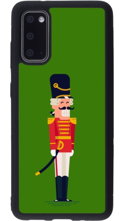 Samsung Galaxy S20 Case Hülle - Silikon schwarz Christmas 25 Nutcracker Green