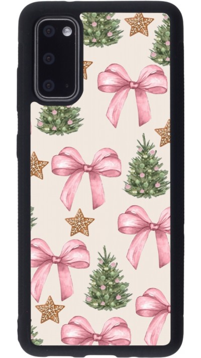 Samsung Galaxy S20 Case Hülle - Silikon schwarz Christmas 25 Vintage Ribbons