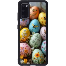 Samsung Galaxy S20 Case Hülle - Silikon schwarz Easter 2026 Eggs with bees