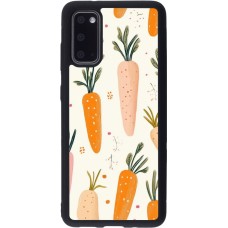 Samsung Galaxy S20 Case Hülle - Silikon schwarz Easter 2026 Illustration carrots