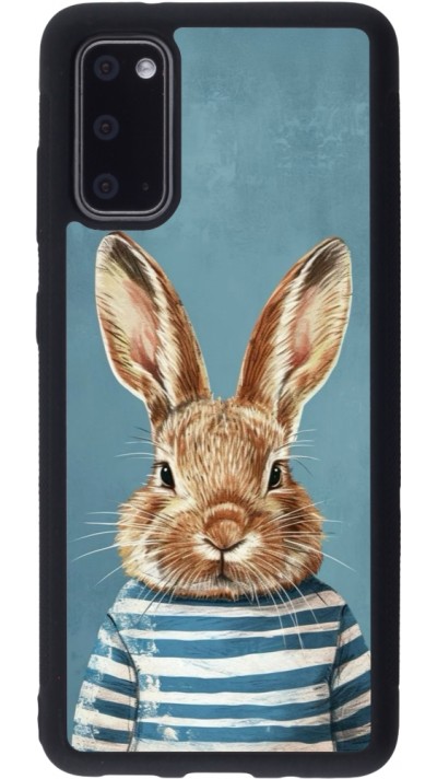 Samsung Galaxy S20 Case Hülle - Silikon schwarz Easter 2026 Rabbit navy