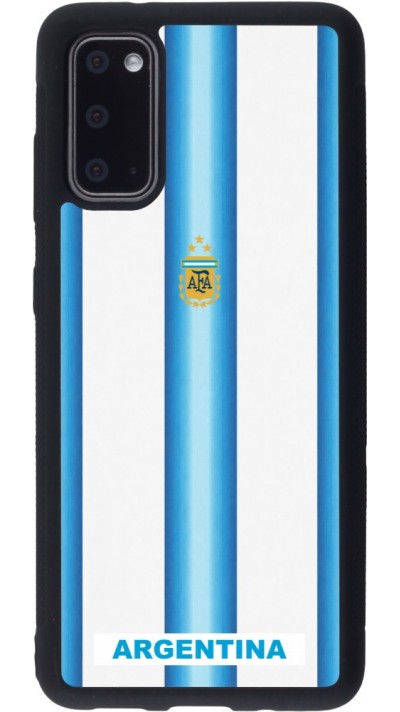 Samsung Galaxy S20 Case Hülle - Silikon schwarz Argentinien 2026 personalisierbares Fussballtrikot