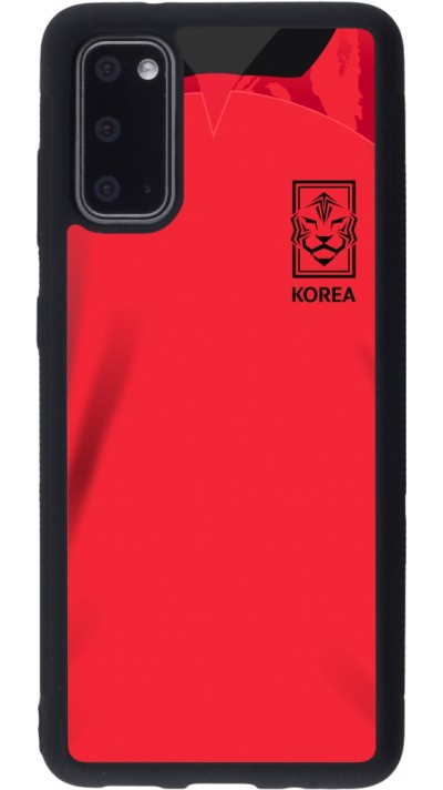 Samsung Galaxy S20 Case Hülle - Silikon schwarz Südkorea 2022 personalisierbares Fussballtrikot