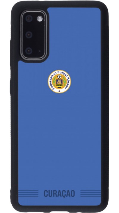 Samsung Galaxy S20 Case Hülle - Silikon schwarz Curaçao 2026 personalisierbares Fussballtrikot