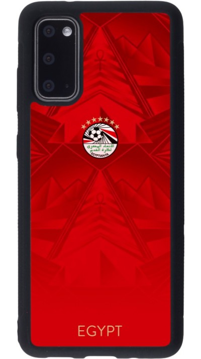 Samsung Galaxy S20 Case Hülle - Silikon schwarz Ägypten 2026 personalisierbares Fussballtrikot