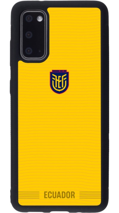 Samsung Galaxy S20 Case Hülle - Silikon schwarz Ecuador 2026 personalisierbares Fussballtrikot